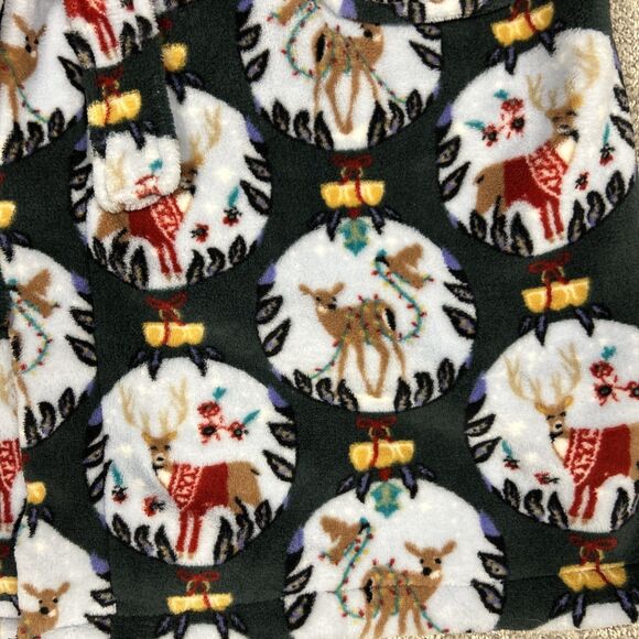 Vera Bradley Holiday Womens Sm Med Bathrobe Hooded Reindeer Christmas Ornaments - Picture 2 of 7